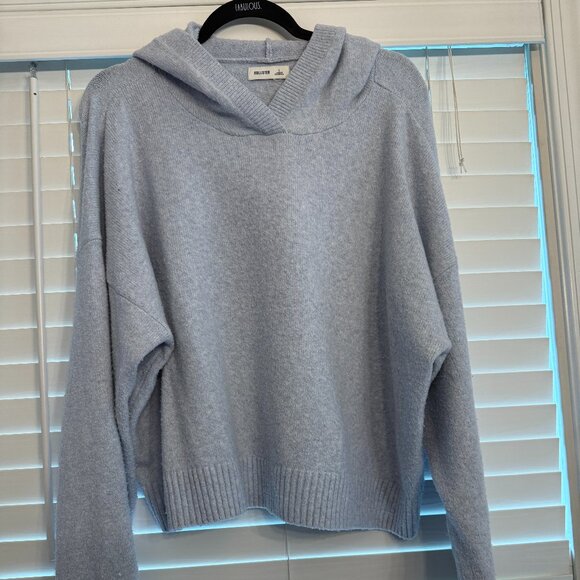 Hollister Comfy Cloud Sweater Hoodie Light Blue (Size: Large) - Picture 1 of 3